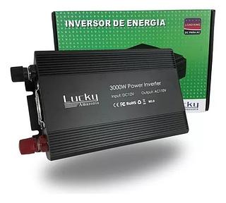 INVERSOR DE ENERGIA DC PARA AC 12V-110V LUCK AMOZONIA