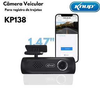 CÃMERA VEICULAR 1.47" HD ULTRA KNUP