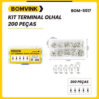 KIT TERMINAL ELETRICO 200PÇS BOMVINK