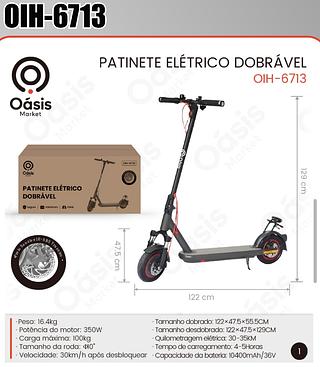 PATINETE ELETRICO DOBRAVEL OÁSIS MARKET