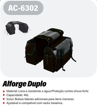 BOLSA LATERAL PARA MOTOCICLETAS, ALFORJES, IMPERMEABILIZAÇÃO AT-PU