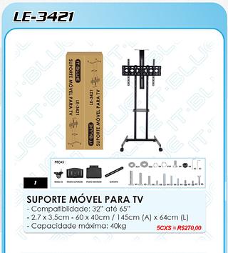SUPORTE MÓVEL PARA TV IT-BLUE