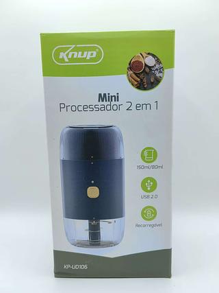 MINI PROCESSADOR ELETRICO RECARREGAVEL 150ML / 80ML USB 2.0
