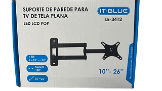 SUPORTE DE PAREDE PARA TV DE TELA PLANA LED LCD POP IT-BLUE