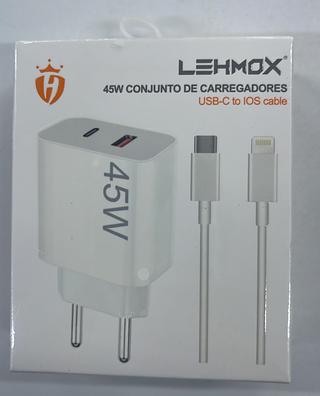 33W CONJUNTO DE CARREGADORES IOS CABLE LEHMOX