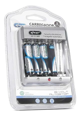 CARREGADOR DE PILHAS B-VOLT KNUP