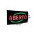 LETREIRO LUMINOSO ABERTO LELONG