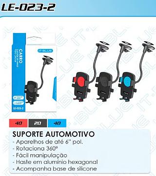 SUPORTE UNIVERSAL PARA CARRO BASE SILICONE ITBLUE