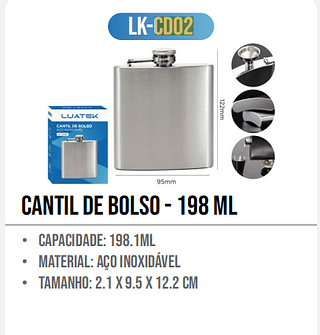 CANTIL DE BOLSO - 198 ML LUATEK