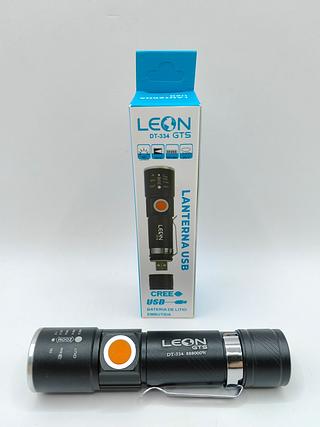 LANTERNA RECARREGAVEL USB LEON-GTS