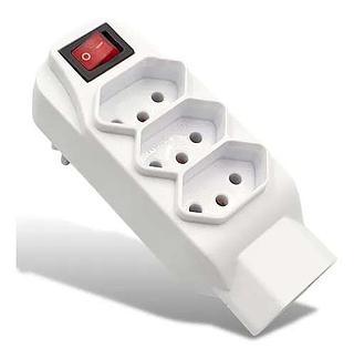 REGUA DE TOMADA 4 CONEXÕES PADRÃO NACIONAL 10A 250V LUATEK