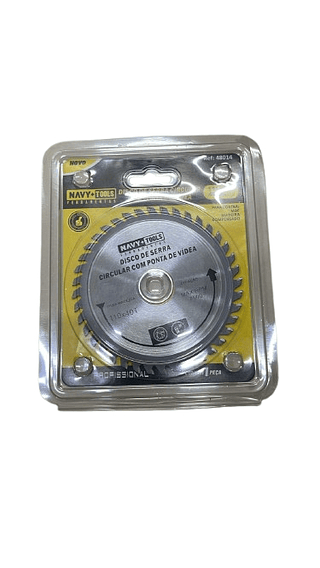 DISCO DE SERRA CIRCULAR COM PONTA DE VIDEA 110*40T NAVY+TOOLS