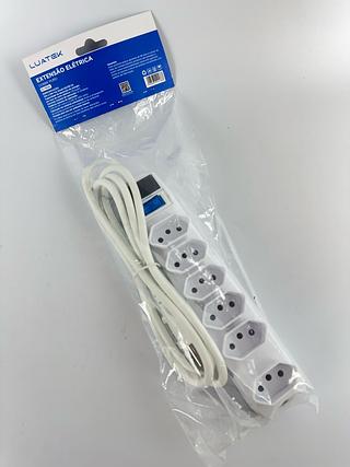 EXTENSÃO ELETRICA 6 TOMADAS 1.5M LUATEK