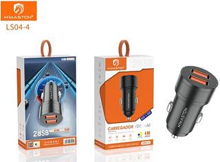 CARREGADOR VEICULAR 4.8A 2USB HMASTON