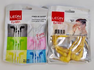 FONE DE OUVIDO SOM ESTEREO PRECISO COM SAIDA 3,5MM LEON
