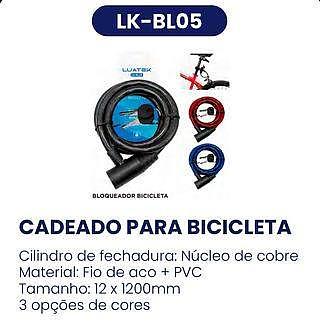 CADEADO ANTIFURTO PARA BICICLETA LUATEK