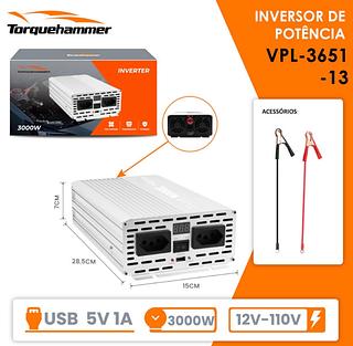 INVERTER 3000W 12V-110V TORQUEHAMMER
