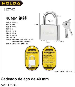 CADEADO 40MM HOLDA