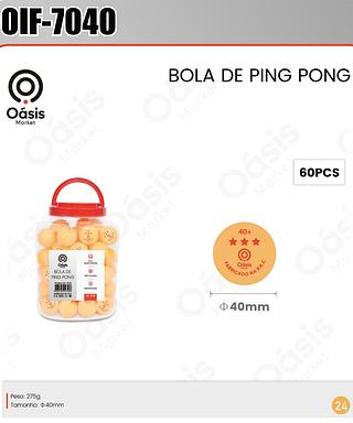 BOLA DE PING PONG OASIS