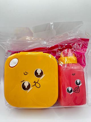 KIT PARA LANCHEIRA COM GARRAFA DE AGUA 600ML MADE BASICS