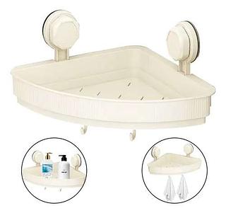 PORTA SHAMPOO RETANGULAR COM VENTOSA HMASTON