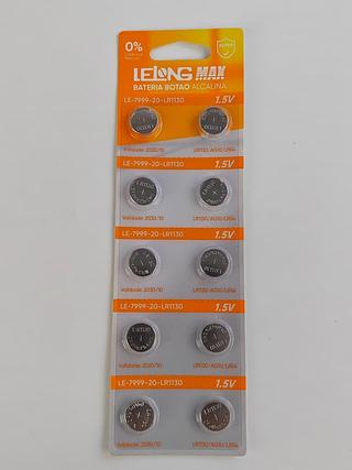 BATERIA BOTAO ALCALINA 1.5V LR1130 LELONG