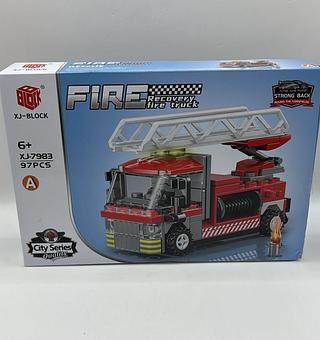 BRINQUEDO DE MONTAR XJ-BLOCK FIRE RECOVERY TRUCK