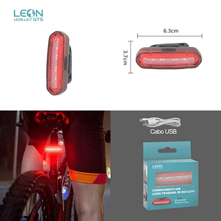 SINALIZADOR DE SEGURANÇA BICICLETA LEON GTS (NAO ESTADO)