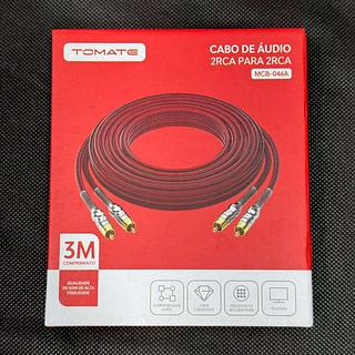 CABO DE AUDIO 2RCA PARA 2RCA 3M TOMATE