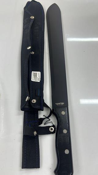 FACÃO LÂMINA AÇO INOX CABO/PLÁSTICO E BAINHA LUATEK