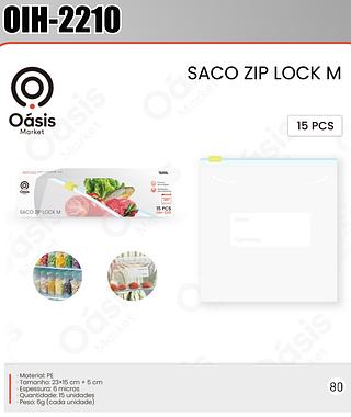 SACO ZIP LOCK M 15PCS OASIS MARKET