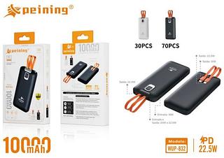 CARREGAMENTO ULTRA RAPIDO PD22.5W 10000MAH PEINING