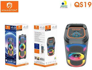 CAIXA DE SOM 4X2 ALTO FALANTES COM USB/BLUETOOTH/RADIO FM H'MASTON