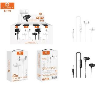 FONE DE OUVIDO ESTEREO H´MASTON 3,5MM