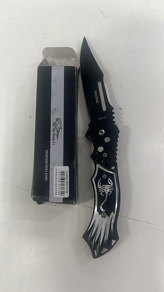 CANIVETE TÁTICO AUTOMÁTICO MILITAR INOX TRADICIONAL CAMPING COR BRASWEI