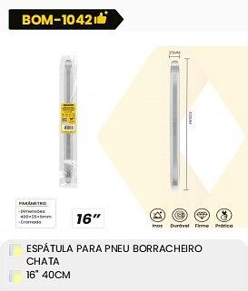 ESTÁTULA PARA PNEU BORRACHEIRO CHATA 16''40CM BOMVINK