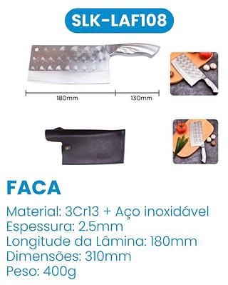 CUTELO FULLTANG AÇO ARTESANAL CABO DE AÇO LUATEK
