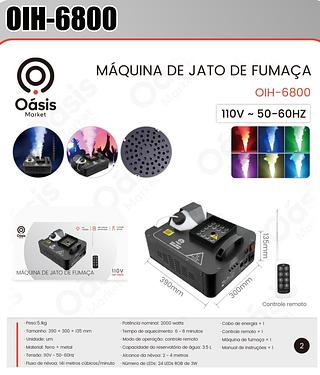 MAQUINA DE JATO DE FUMAÇA 110V OÀSIS MARKET