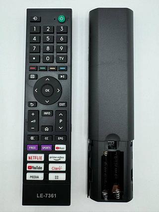 CONTROLE REMOTO TOSHIBA LCD COM NETFLIX/YOUTUBE/PRIME VIDEO/RAKUTE/MEDIA LELONG