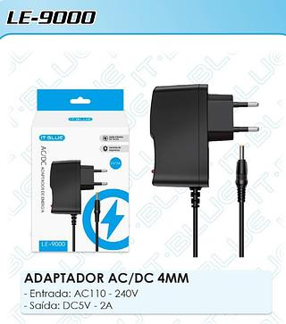 ADAPTADOR DE ENERGIA AC/DC 5V/2A IT-BLUE
