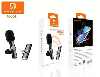 MICROFONE DE PRENDER SEM FIO CANAL DUPLO HMASTON