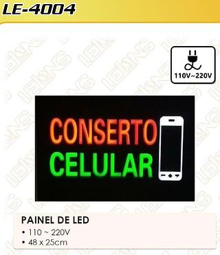 LED EPOXY SIGN PLACA DE COSERTO CELULAR