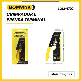 CRIMPADOR E PRESA TERMINAL BOMVINK
