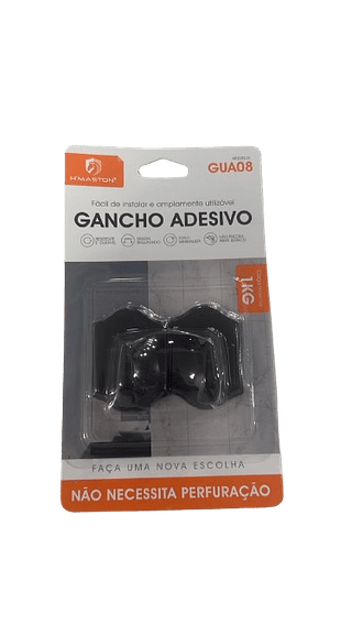 GANCHO ADESIVO PARA CASA CARGA MAXIMA 1KG HMASTON