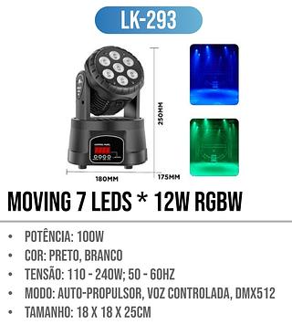LK-293 MOVING PARA FESTA COM 7 SAIDAS DE LED 60/90W LUATEK
