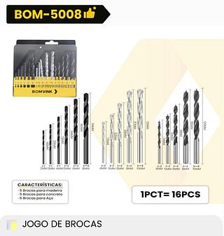 JOGO DE BROCAS BOMVINK