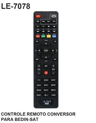 CONTROLE REMOTO CONVERSOR PARA BEDIN-SAT LELONG