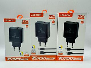 TURBO KIT CARREGADOR RAPIDO POWER 4.0 SAIDA 30W USB LEHMOX