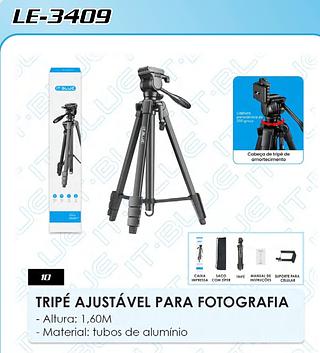 TRIPE AJUSTAVEL PARA FOTOGRAFIA 1.6M IT-BLUE