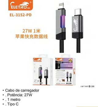CABO DE CARREGADOR 27W 66W 1METRO TIPO C ELETRO
